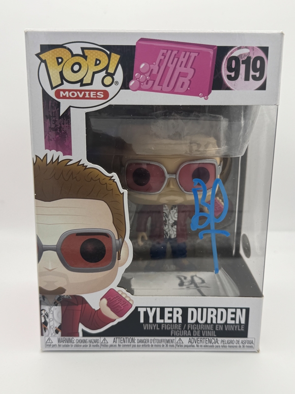 Item # 200843 - Brad Pitt "Fight Club" AUTOGRAPH Signed 'Tyler Durden' 919 Funko Pop Figure