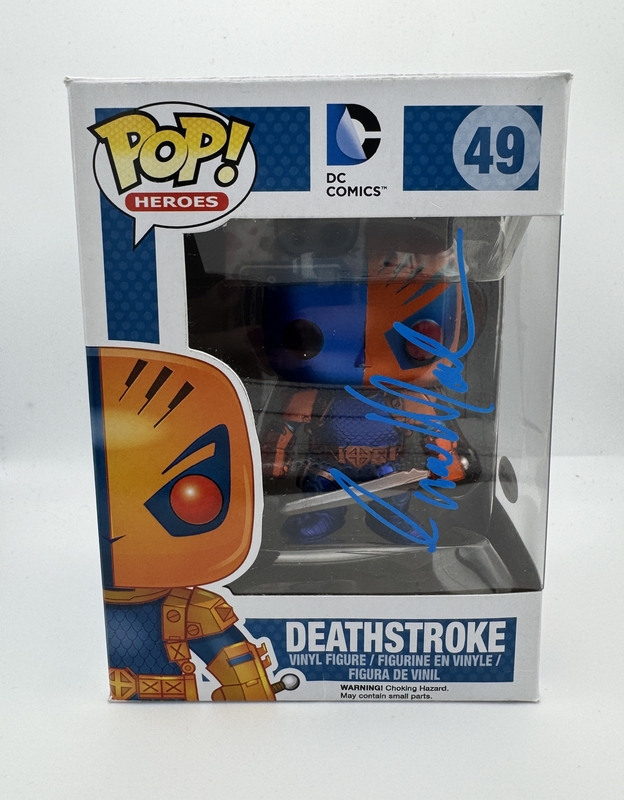Item # 201626 - Esai Morales "Titans" AUTOGRAPH Signed 'Deathstroke' DC Comics 49 Funko Pop