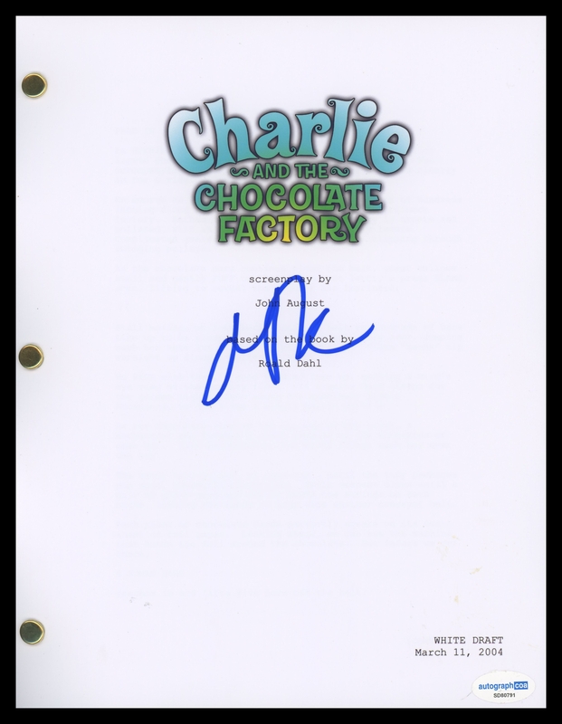 Item # 201814 - AnnaSophia Robb "Charlie and the Chocolate Factory" SIGNED Script Screenplay
