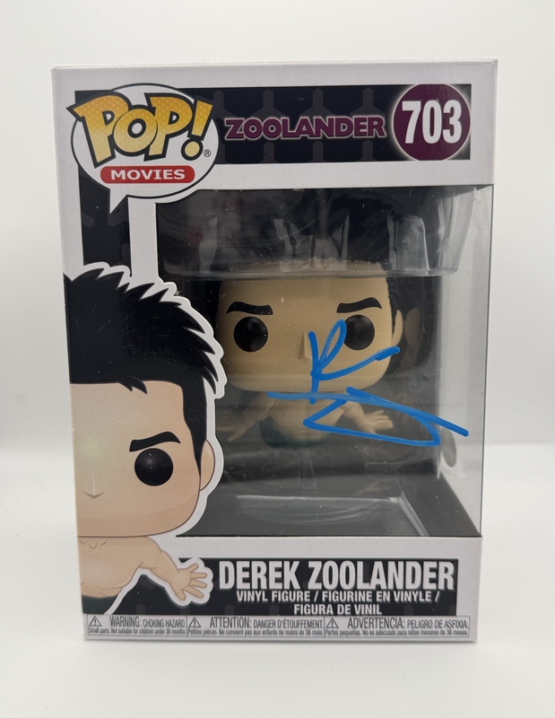 Item # 202114 - Ben Stiller "Zoolander" AUTOGRAPH Signed 'Derek Zoolander' 703 Funko Pop C