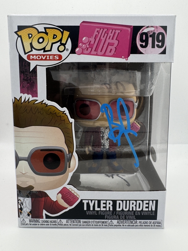 Item # 202176 - Brad Pitt "Fight Club" AUTOGRAPH Signed 'Tyler Durden' 919 Funko Pop D