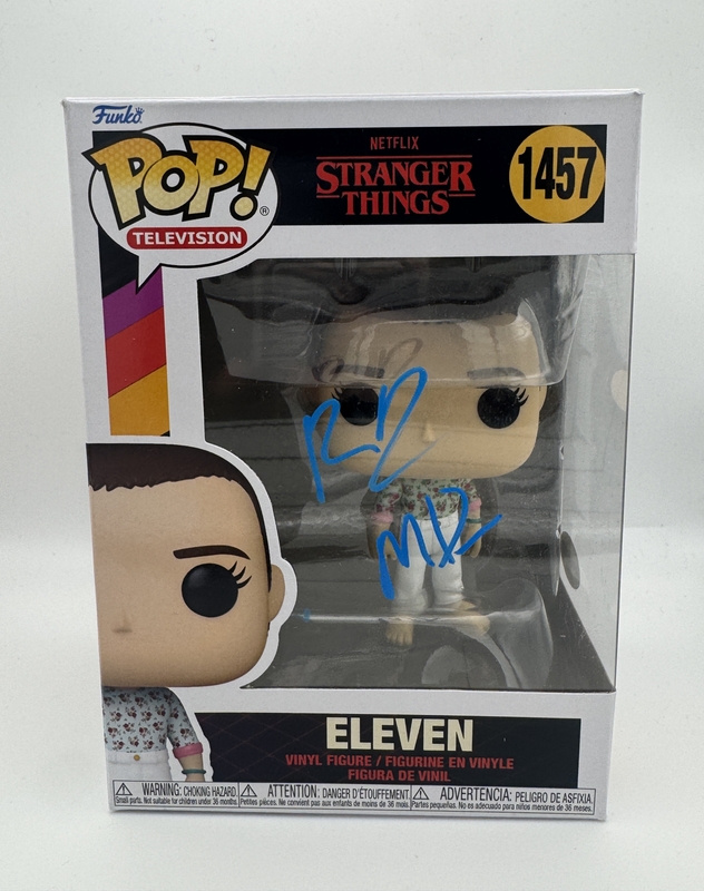 Item # 203004 - Matt & Ross Duffer "Stranger Things" AUTOGRAPH Signed Eleven 1457 Funko Pop
