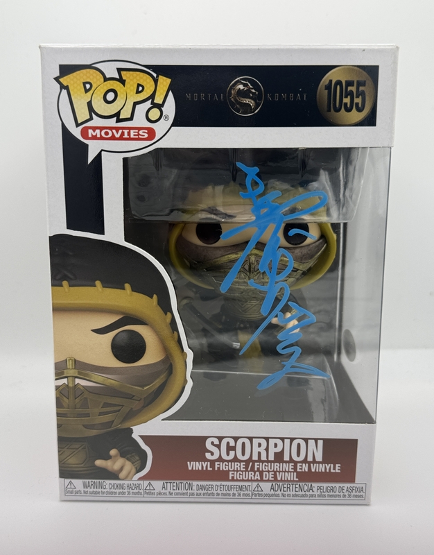 Item # 203074 - Hiroyuki Sanada "Mortal Kombat" AUTOGRAPH Signed Scorpion 1058 Funko Pop B