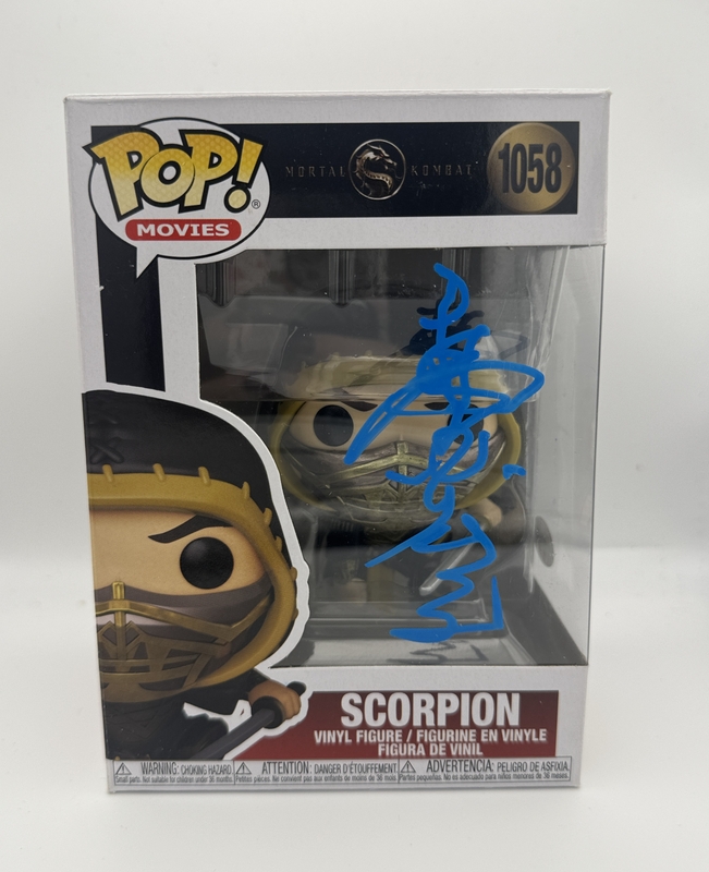 Item # 203083 - Hiroyuki Sanada "Mortal Kombat" AUTOGRAPH Signed 'Scorpion' 1058 Funko Pop