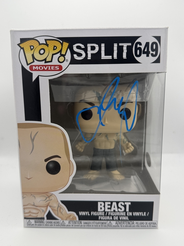 Item # 203098 - James McAvoy "Split" AUTOGRAPH Signed 'Beast' 649 Funko Pop Vinyl Figure