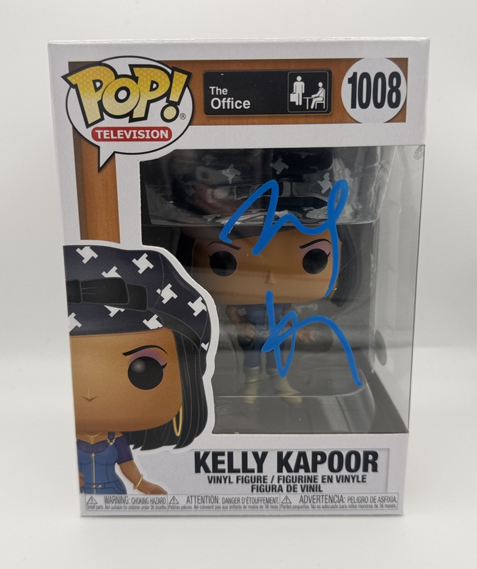 Item # 203125 - Mindy Kaling "The Office" AUTOGRAPH Signed 'Kelly Kapoor' 1008 Funko Pop B
