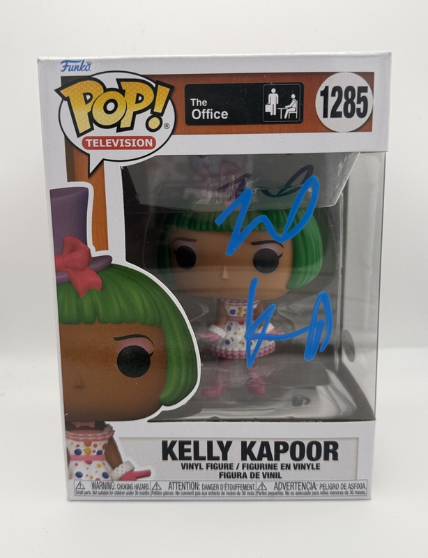Item # 203126 - Mindy Kaling "The Office" AUTOGRAPH Signed 'Kelly Kapoor' 1285 Funko Pop B