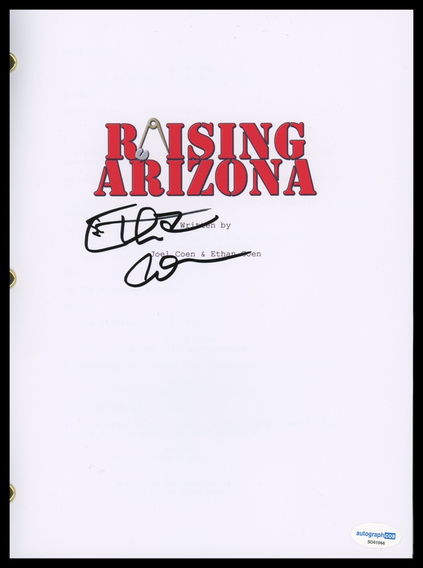 Item # 203202 - Ethan Coen "Raising Arizona" Director AUTOGRAPH Signed Script Screenplay