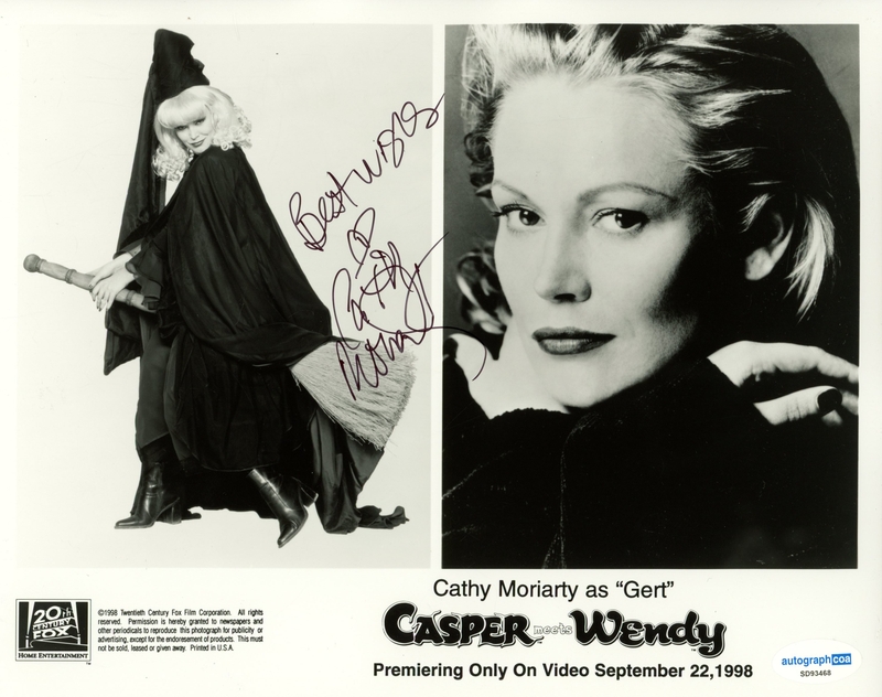 Item # 199807 - Cathy Moriarty "Casper Meets Wendy" AUTOGRAPH Signed 'Gert' 8x10 Photo
