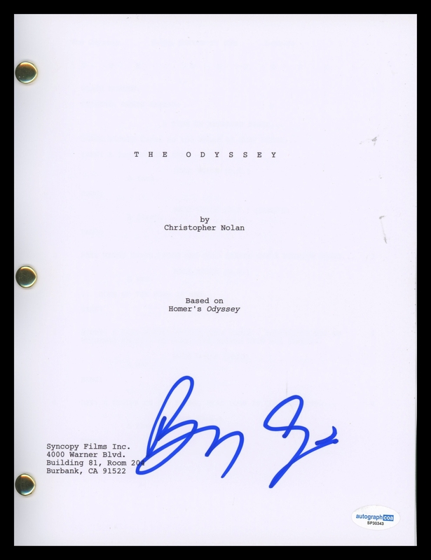 Item # 216589 - Benny Safdie "The Odyssey" AUTOGRAPH Signed 'Agamemnon' Script Screenplay