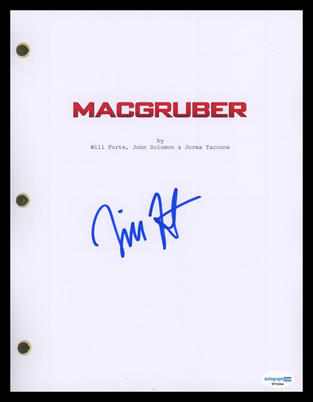 Item # 209008 - Will Forte "MacGruber" AUTOGRAPH Signed Full Complete Script Screenplay