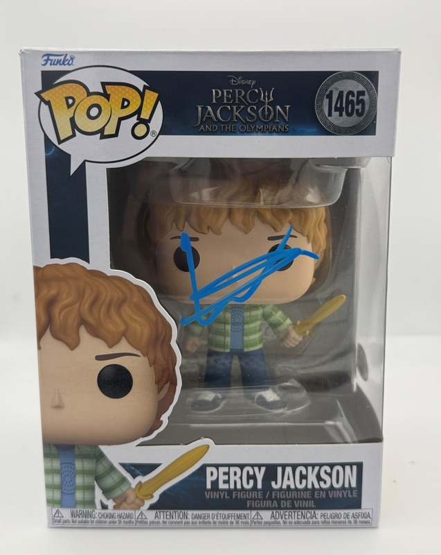 Item # 213509 - Walker Scobell "Percy Jackson" AUTOGRAPH Signed 1465 Funko Pop Figure