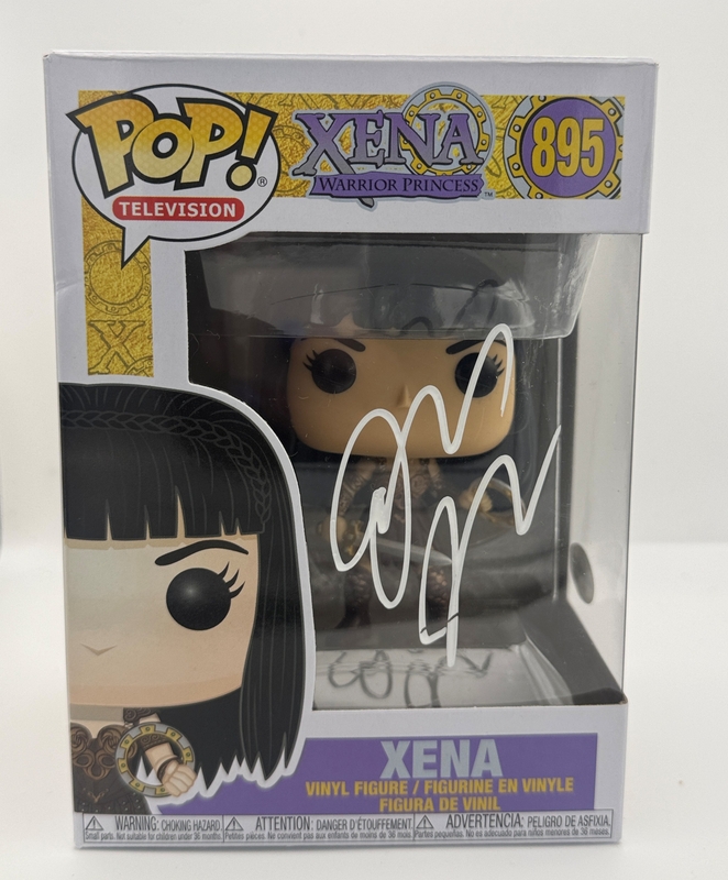 Item # 213522 - Lucy Lawless "Xena: Warrior Princess" AUTOGRAPH Signed 'Xena' 895 Funko Pop