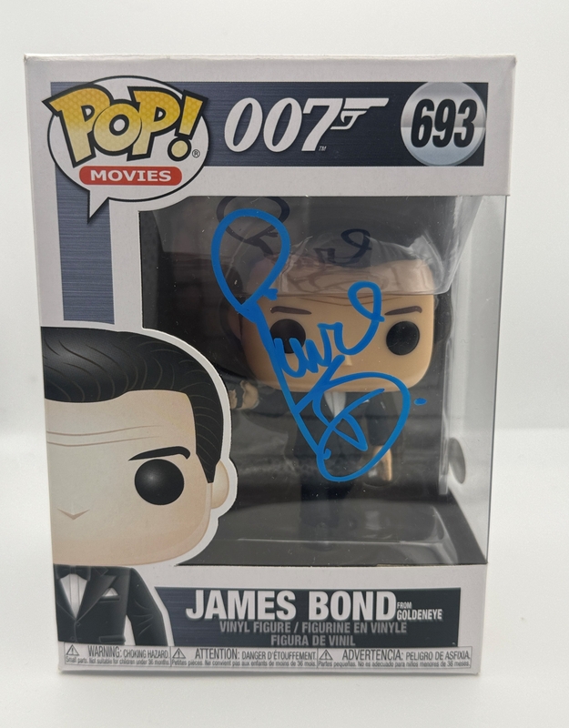 Item # 213535 - Pierce Brosnan "GoldenEye" AUTOGRAPH Signed 'James Bond' 693 Funko Pop