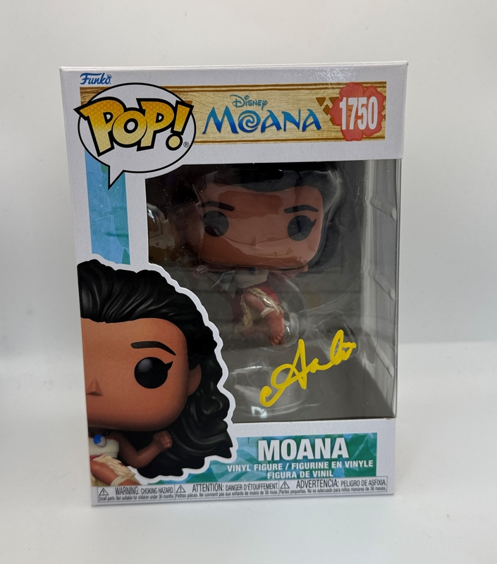 Item # 213544 - Auli'i Cravalho "Moana" AUTOGRAPH Signed 1750 Funko Pop Vinyl Figure