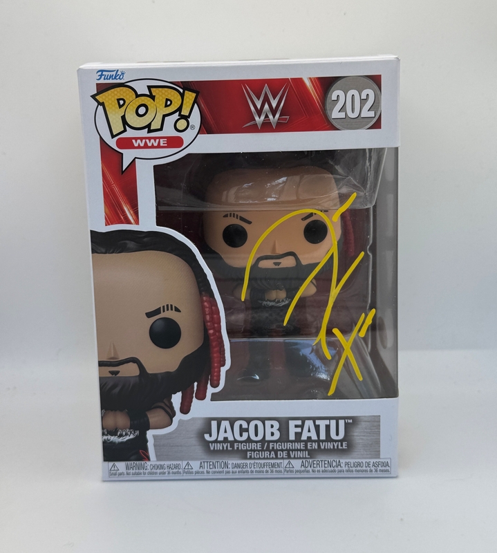 Item # 213549 - Jacob Fatu "Samoan Werewolf" AUTOGRAPH Signed WWE Wrestling 202 Funko Pop