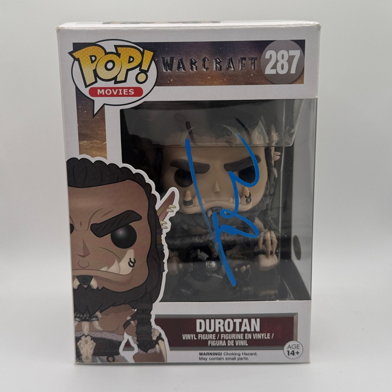 Item # 216932 - Toby Kebbell "Warcraft" AUTOGRAPH Signed 'Durotan' 287 Funko Pop Figure