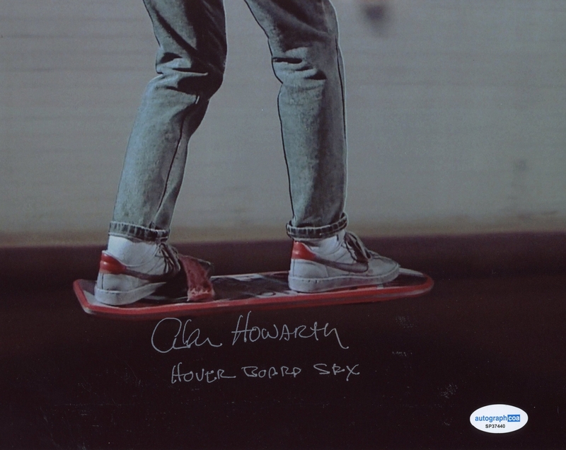 Item # 208556 - Alan Howarth "Back to the Future Part II" SIGNED Hoverboard FX 8x10 Photo B