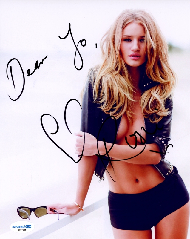 Item # 210920 - Rosie Huntington-Whiteley AUTOGRAPH Signed Model 8x10 Photo 'To Jo'