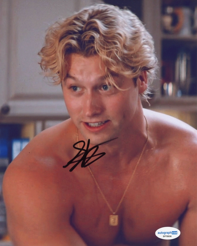 Item # 212567 - Stephen Kalyn "Off Campus" AUTOGRAPH Signed Shirtless 'Dean' 8x10 Photo