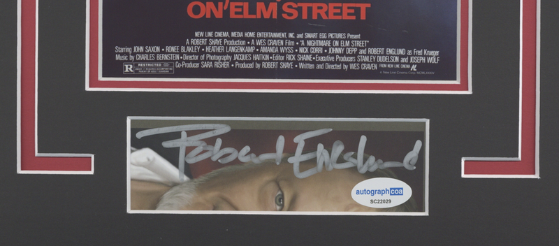 Item # 206500 - Nightmare on Elm Street Robert Englund Autographed 11x14 Framed Photo ACOA