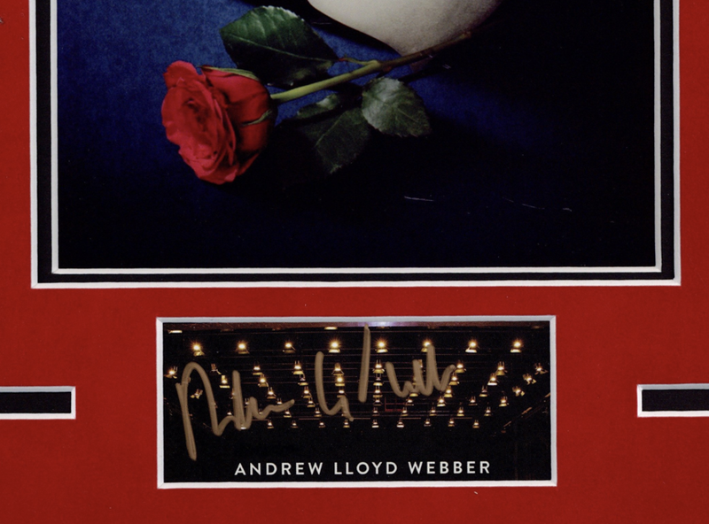 Item # 177995 - Phantom of the Opera Andrew Lloyd Webber Autographed 11x14 Framed Photo ACOA
