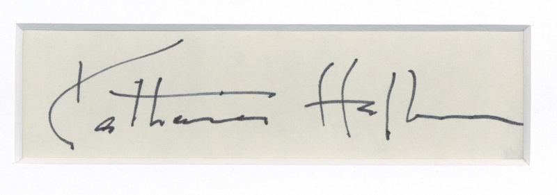 Item # 171420 - Katharine Hepburn Autographed Signed 11x14 Framed Photo Christopher Strong ACOA