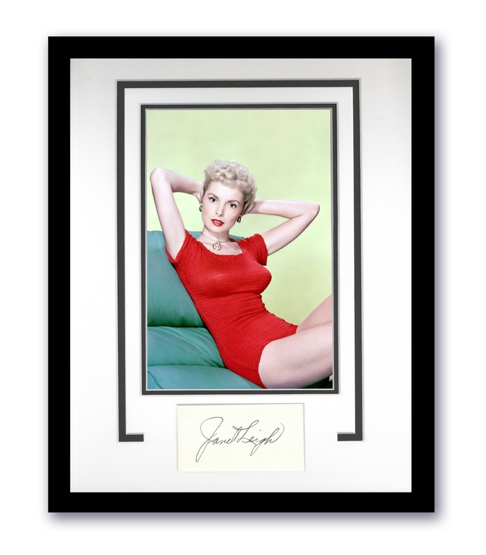 Item # 200852 - Janet Leigh Autograph Signed 11x14 Framed Photo Vintage Hollywood Hot Sexy ACOA