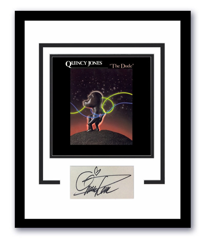 Item # 171614 - Quincy Jones Autographed Signed 11x14 Framed Photo The Dude ACOA
