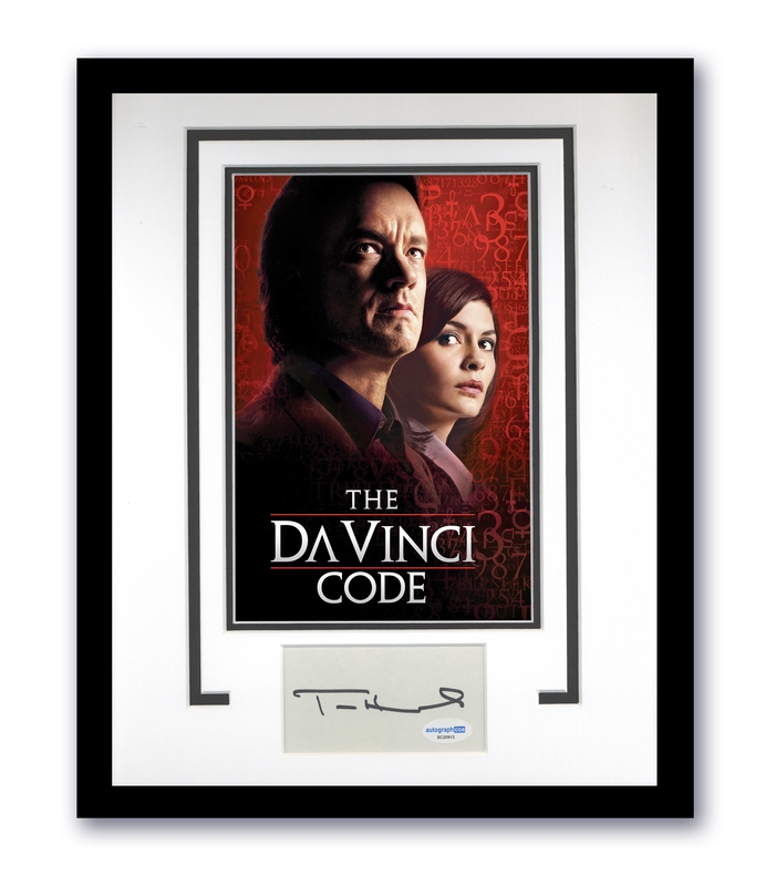 Item # 171534 - The Da Vinci Code Tom Hanks Autographed Signed 11x14 Framed Photo ACOA