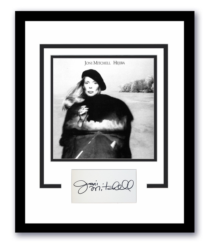 Item # 171601 - Joni Mitchell Autographed Signed 11x14 Framed Photo Hejira ACOA