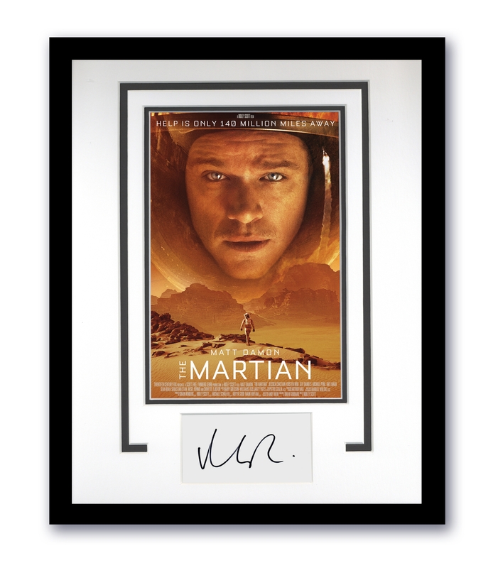 Item # 171546 - The Martian Matt Damon Autographed Signed 11x14 Framed Photo Mars Space ACOA