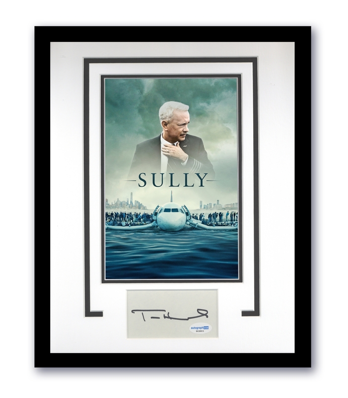 Item # 171525 - Sully Tom Hanks Autographed Signed 11x14 Framed Photo Sully Sullenberger ACOA