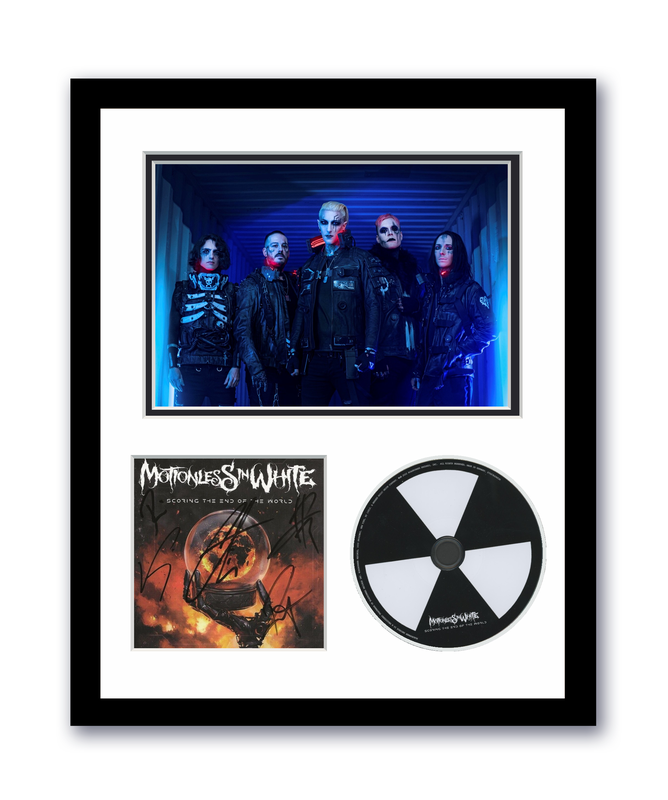 Item # 174727 - Motionless in White Autographed 11x14 Framed CD Photo Scoring End Of World ACOA