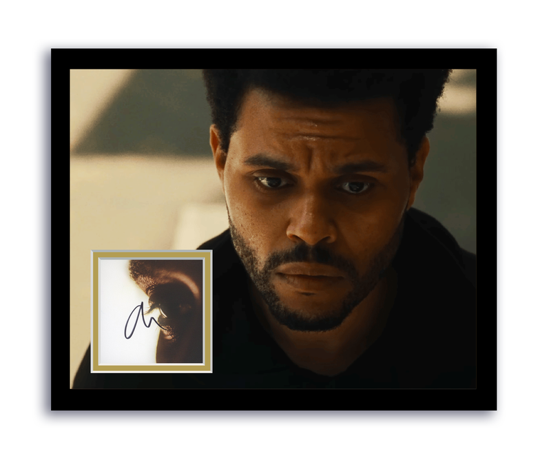 Item # 193749 - The Weeknd Autographed 11x14 Framed CD Photo Hurry Up Tomorrow Frank Miller ACOA
