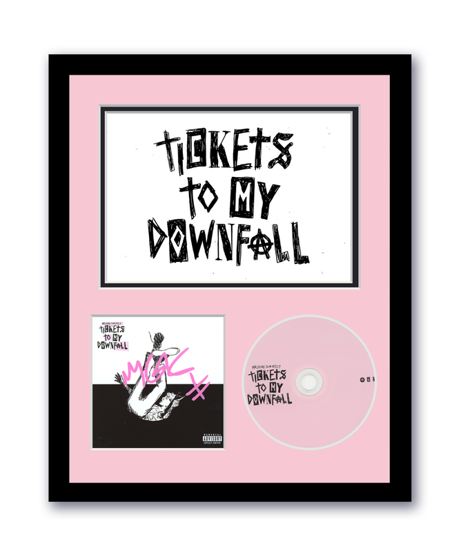 Item # 191297 - Machine Gun Kelly Autograph 11x14 Framed CD Photo Tickets To My Downfall ACOA