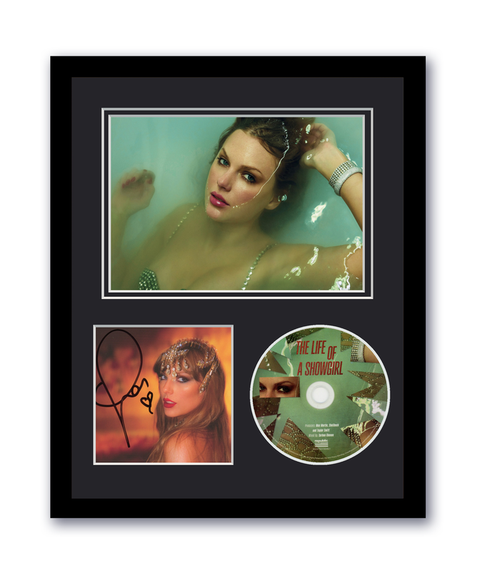 Item # 201855 - Taylor Swift Autograph 11x14 Framed CD Photo The Life Of A Showgirl Photo 1 ACOA