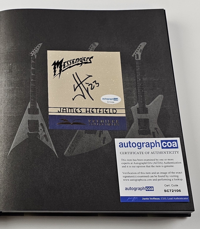 Item # 181270 - James Hetfield Metallica Autographed Signed Book Messengers