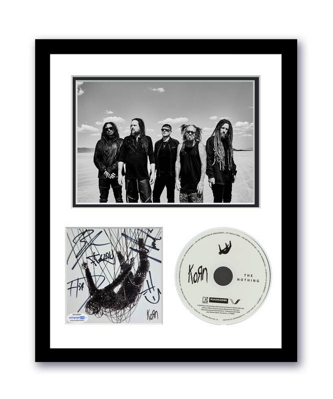 Item # 174590 - Korn Autographed Signed 11x14 Custom Framed CD Photo The Nothing ACOA