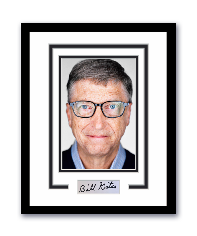 Item # 192976 - Bill Gates Autographed Signed 11x14 Framed Photo Microsoft ACOA