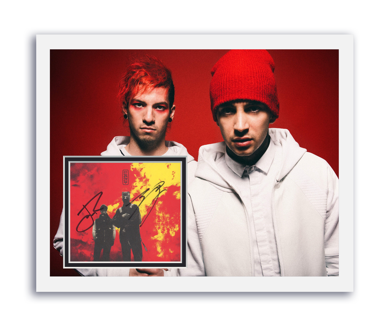 Item # 199447 - Twenty One Pilots Autographed Signed 11x14 Framed CD Photo Clancy ACOA