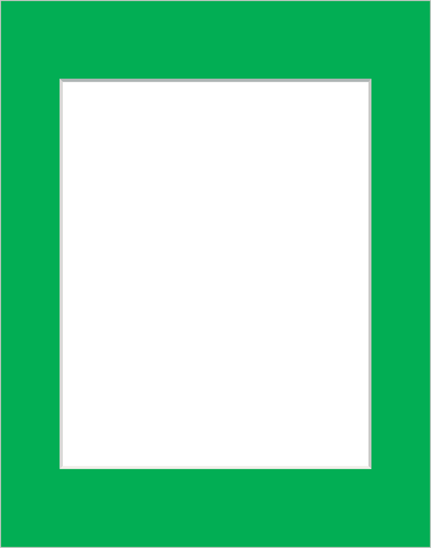 Item # 178294 - 11x14 Picture Framing Mat Matting for 8x10 Photo Bright Green Art Crafts