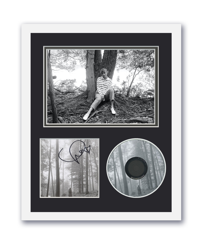Item # 181105 - Taylor Swift Autographed WITH HEART Signed 11x14 Framed CD Photo Folklore ACOA