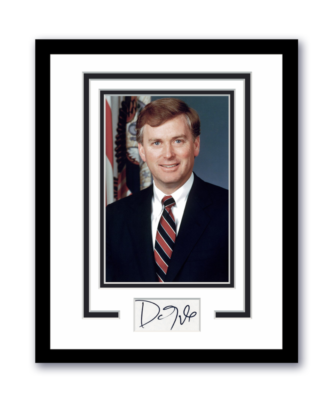 Item # 193981 - Vice President Dan Quayle Autographed Signed 11x14 Framed Photo ACOA