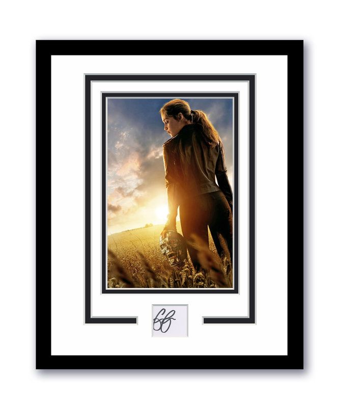 Item # 181138 - Terminator Genisys Emilia Clarke Signed 11x14 Framed Photo Sarah Connor ACOA