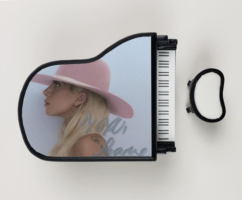 Item # 174573 - Lady Gaga Autographed Signed Custom Toy Mini Piano Joanne ACOA