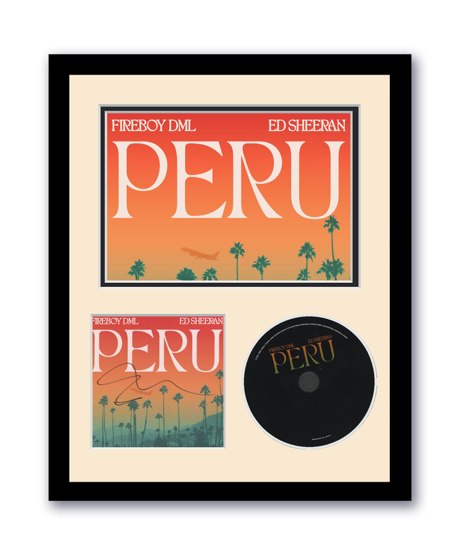 Item # 172289 - Ed Sheeran Autographed Signed 11x14 Custom Framed CD Photo Peru ACOA