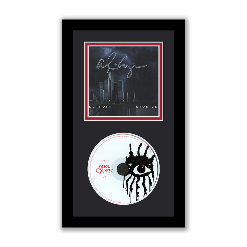 Item # 180009 - Alice Cooper Autographed Signed Framed CD Detroit Stories ACOA