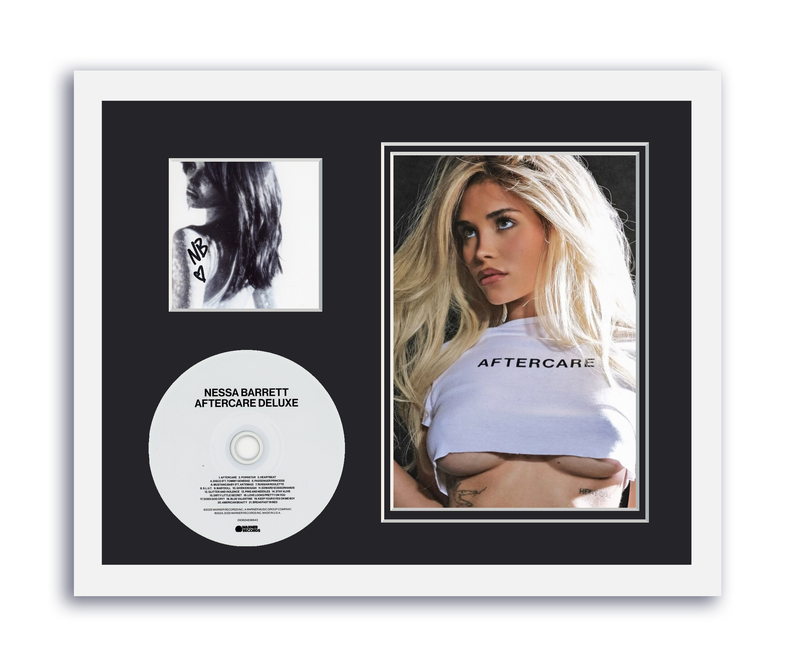 Item # 193617 - Nessa Barrett Autograph Signed 11x14 Framed CD Photo Aftercare Deluxe ACOA