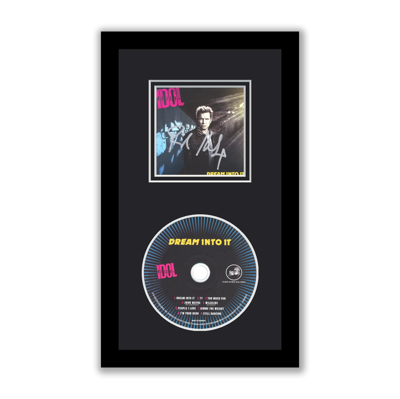 Item # 200613 - Billy Idol Autographed Signed Framed CD Dream Into It ACOA